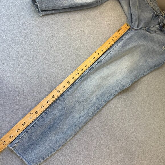 Kut From The Kloth Womens Size 6 Carlo Ankle Skinny Jeans Distressed Denim Light - Picture 11 of 14